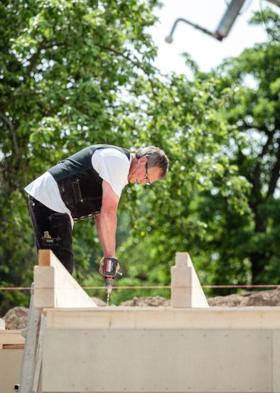 19.05.2022 Urleben: Baudokumentation Gesundheitskiosk Landengel, ein Projekt der Internationalen Bauausstellung Thüringen IBA. Foto: Thomas Müller